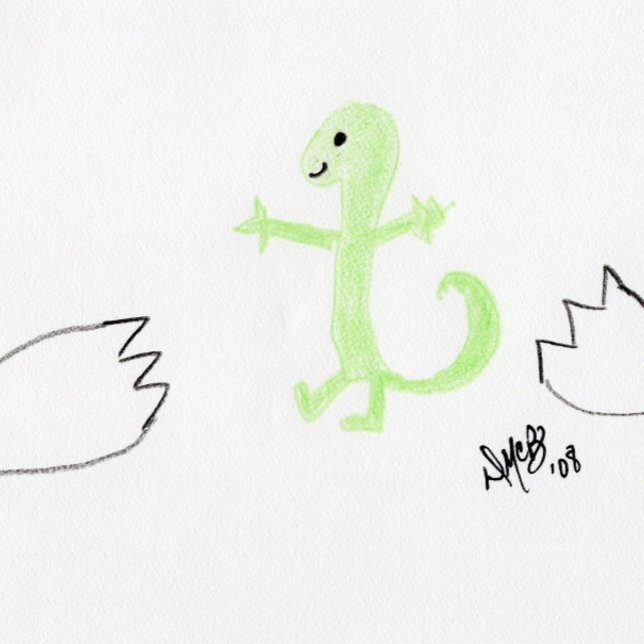 Birthday - Happy Hatch Day (lizard) Card (Creator Uploaded)