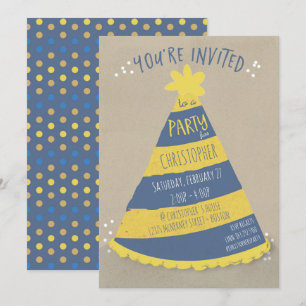 Birthday Hat Invitation