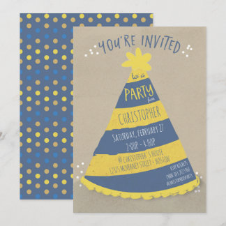 Birthday Hat Invitation