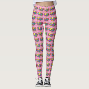 BIRTHDAY HATS DESIGN LEGGINGS