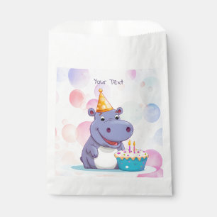 Birthday Hippo Favour Bags