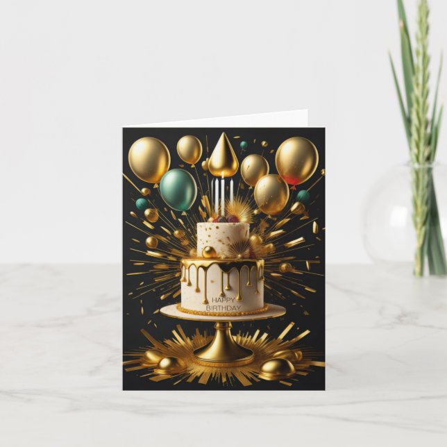 Birthday Holiday Card (Front)