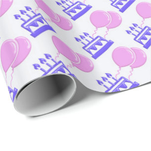Birthday holiday party pattern. wrapping paper
