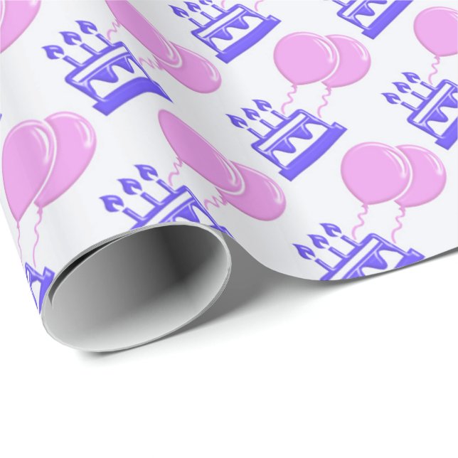 Birthday holiday party pattern. wrapping paper (Roll Corner)