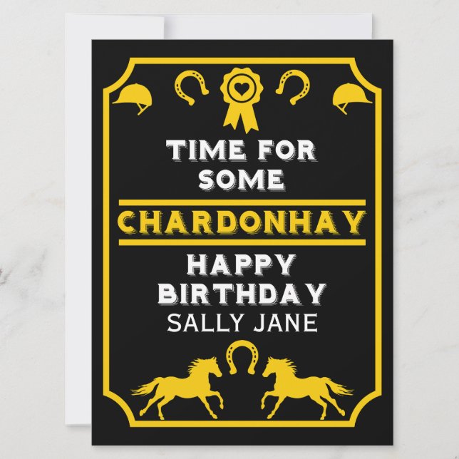 Birthday Horseback Riding  (Front)