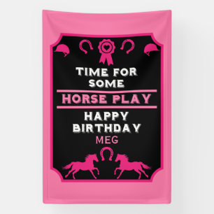 Birthday Horseback Riding  Banner