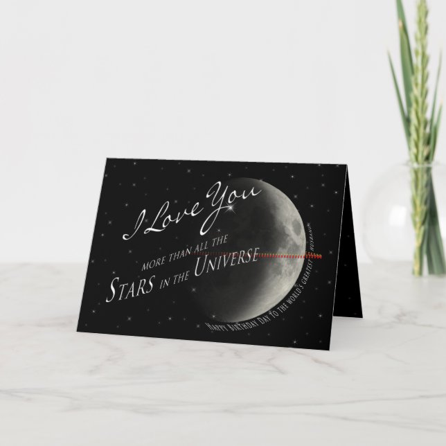 Birthday- HUSBAND- STARS/UNIVERSE Card (Front)