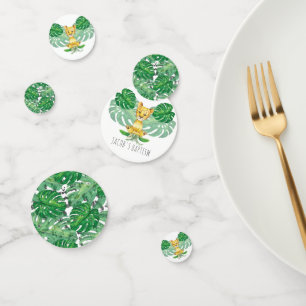 Birthday I Baptism Lion Illustration Personalized Confetti