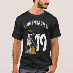 Birthday idea for boys skeleton pirate 1 T-Shirt