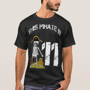 Birthday  idea for boys  skeleton pirate 1 T-Shirt