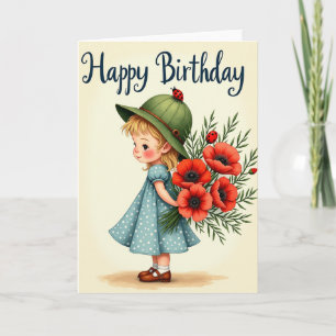 Birthday Illustration Joy Card