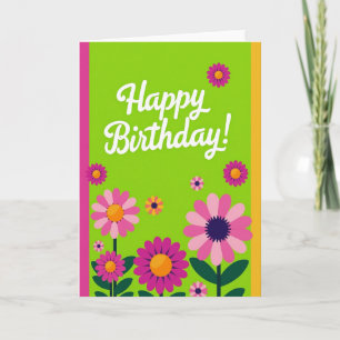 Birthday Illustration Joyful Card