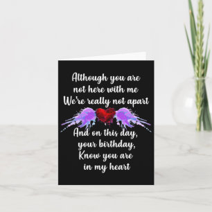 Birthday In Heaven Overdose Awareness Angelversary Card