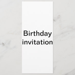 Birthday invitation