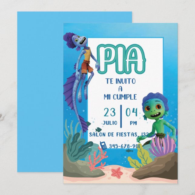 Birthday invitation (Front/Back)