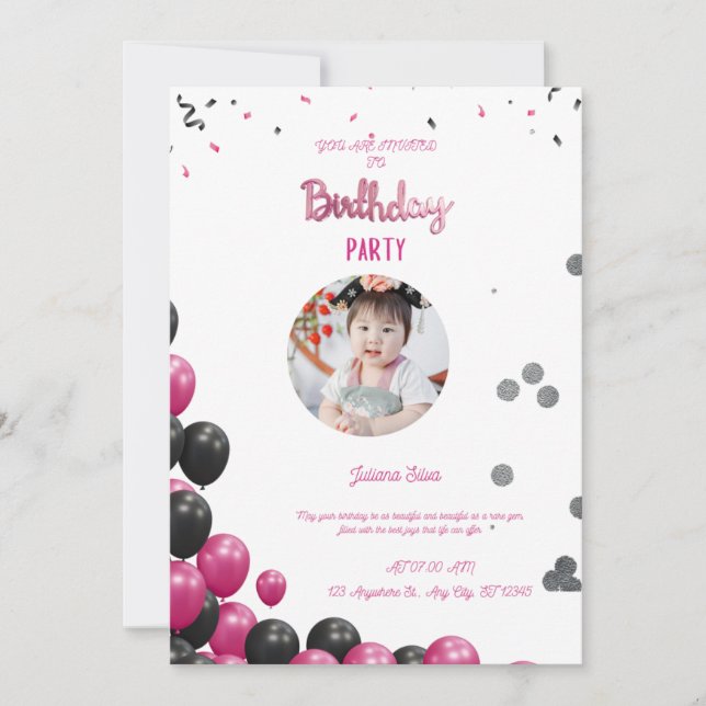 Birthday Invitation  (Devant)