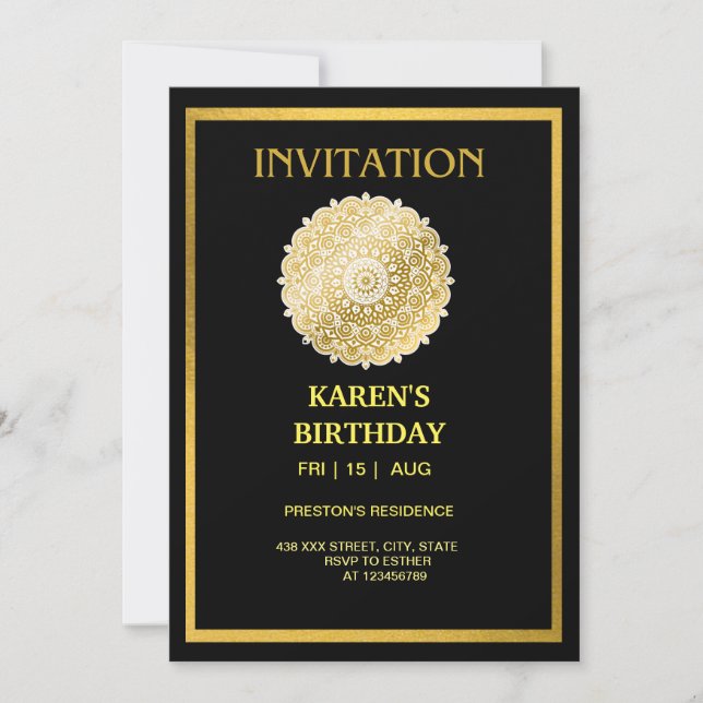 Birthday Invitation (Front)