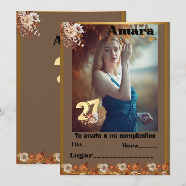 Birthday Invitation (Front/Back)