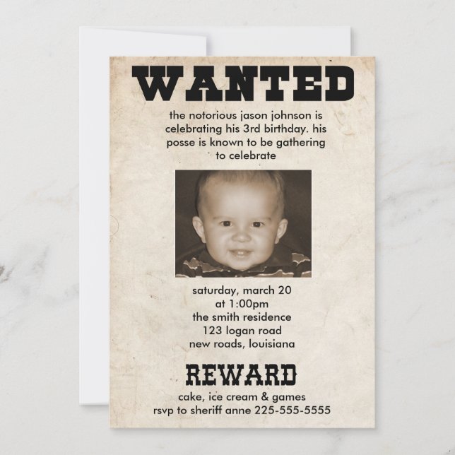 Birthday Invitation (Front)