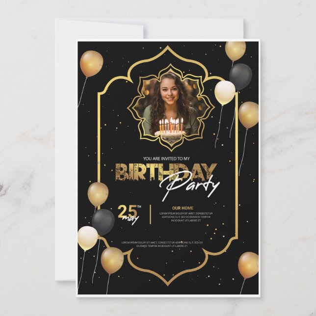 Birthday invitation (Devant)