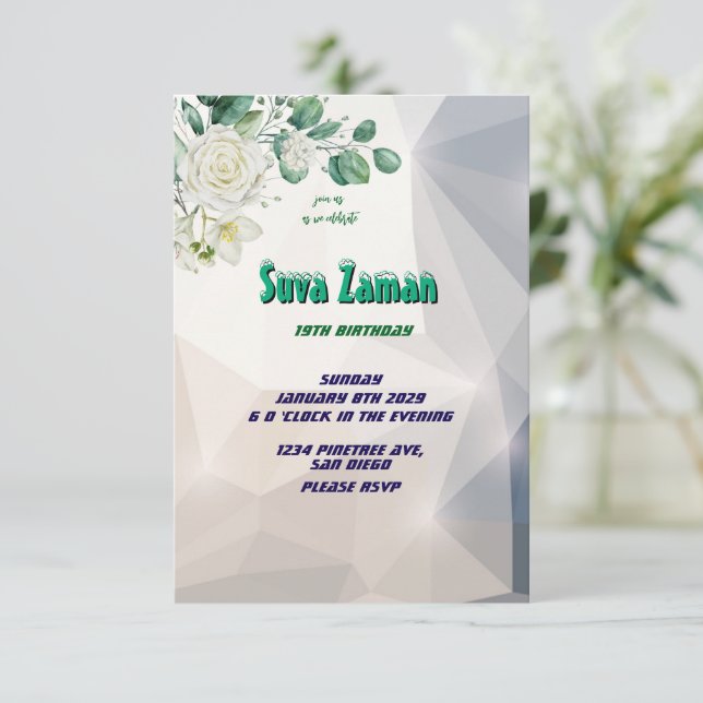 Birthday Invitation (Standing Front)