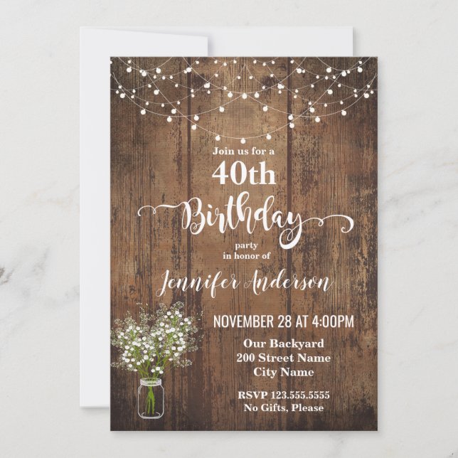 Birthday invitation (Front)