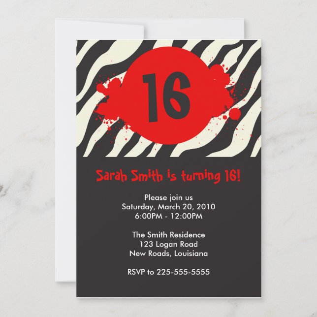 Birthday Invitation (Front)