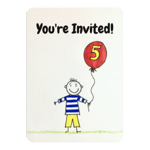 boy 5 birthday birthday invitations announcements zazzle ca