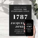Birthday Invitation Black And White<br><div class="desc">Make your birthday celebration unique and special with these custom party invites! Our personalized birthday invitations feature a classic black and white design that will make your guests feel like a million bucks. Our unique designs can be personalized with your information and any special requests to make sure your party...</div>