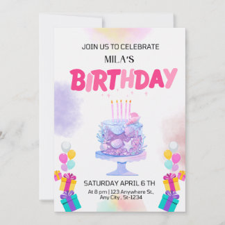 Birthday Invitation Card