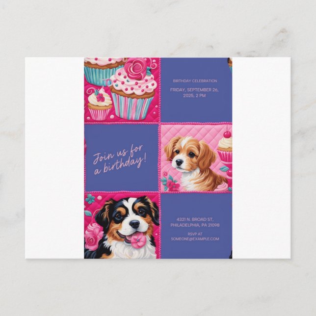 BIRTHDAY INVITATION CARD (Front)