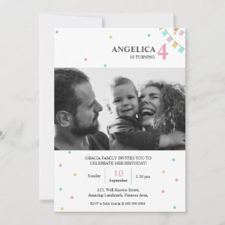 Birthday Invitation | Custom Year Number