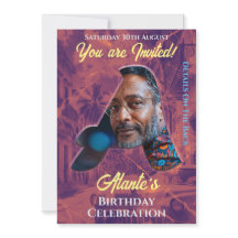 Birthday Invitation Customizable Intital Design