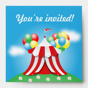 Birthday invitation envelope