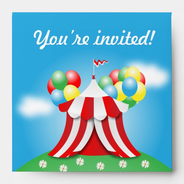 Birthday invitation envelope (Front)