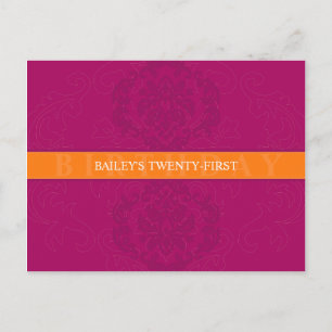 BIRTHDAY INVITATION :: finesse 5 Postcard