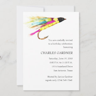 Birthday Invitation Fly Fishing