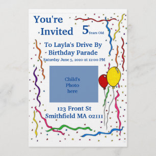 Birthday invitation for child
