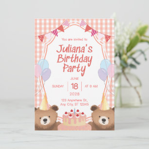 Birthday Invitation Gold Luxury Elegant Design