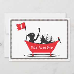 Birthday Invitation - Pirate Boy