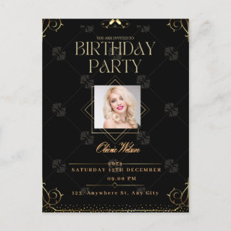 Birthday Invitation Postcard