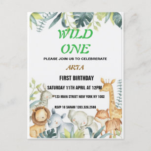 Birthday Invitation Postcard