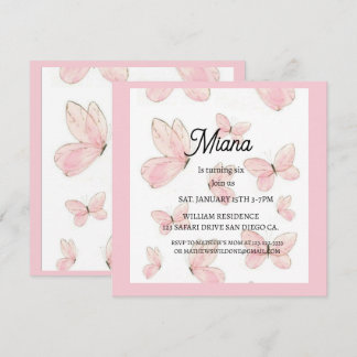 Birthday invitations