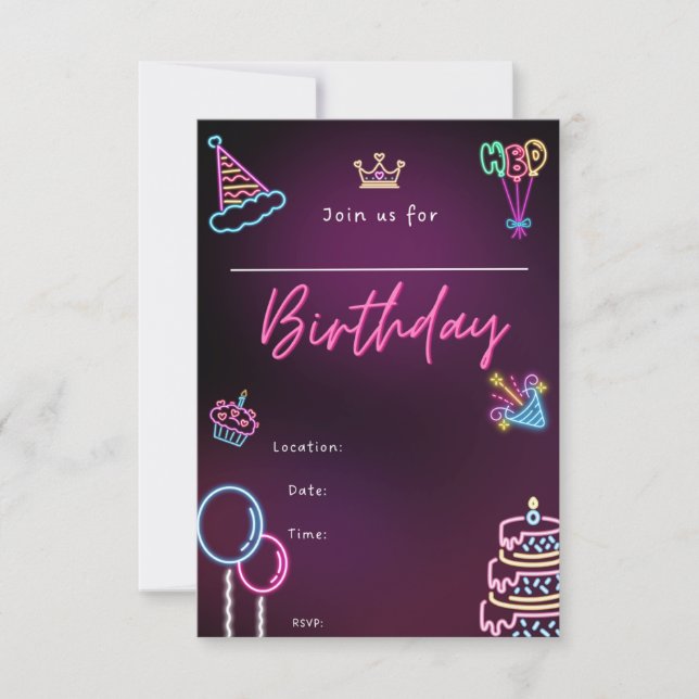 Birthday Invitations (Front)