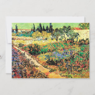 Birthday Invitations. Flowering garden with path Invitation