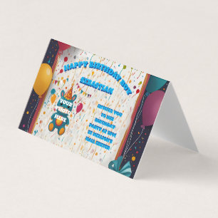 Birthday invitations party times Postcards
