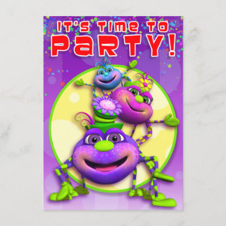 Birthday Invite-Itsy Bitsy Spiders (GiggleBellies) Invitation