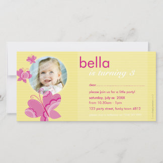 BIRTHDAY INVITE PHOTOCARD :: flutterbybutterfly 2