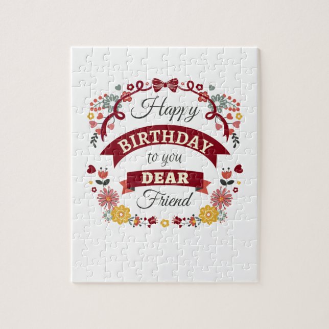 birthday is a yearly thing jigsaw puzzle (Vertical)