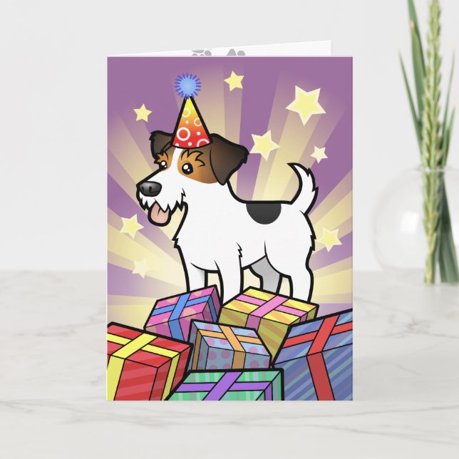 Birthday Jack Russell Terrier Card (Front)